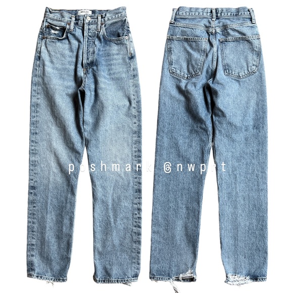 AGOLDE 90’s Pinch Waist Endless High Rise Waist Straight Leg 23 24 - Picture 4 of 13